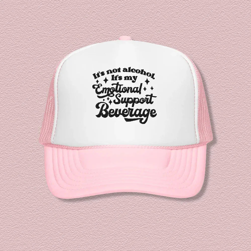 It’s Not Alcohol It’s My Emotional Support Trucker Hat – Funny Cap