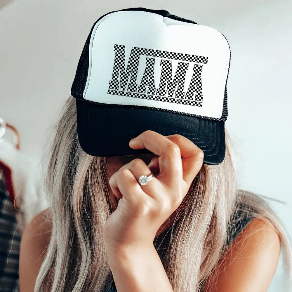 Mama Trucker Hat – Stylish Adjustable Mesh Cap for Moms