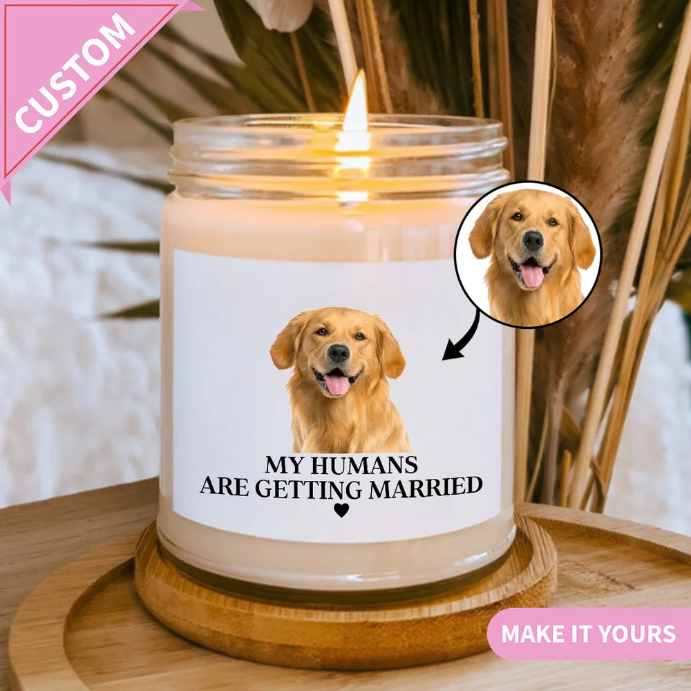 Custom Pet Photo Candle – Personalized Dog or Cat Gift for Any Occasion