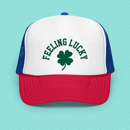 Feeling Lucky Trucker Hat – Fun Adjustable Mesh Cap