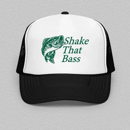 Shake That Bass Trucker Hat – Funny Music Statement Cap