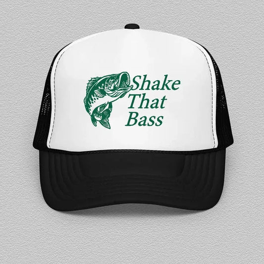 Shake That Bass Trucker Hat – Funny Music Statement Cap