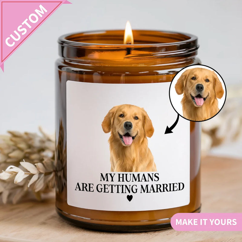 Custom Pet Photo Candle – Personalized Dog or Cat Gift for Any Occasion