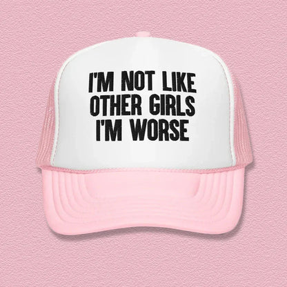 I’m Not Like Other Girls Trucker Hat – Funny Slogan Mesh Cap