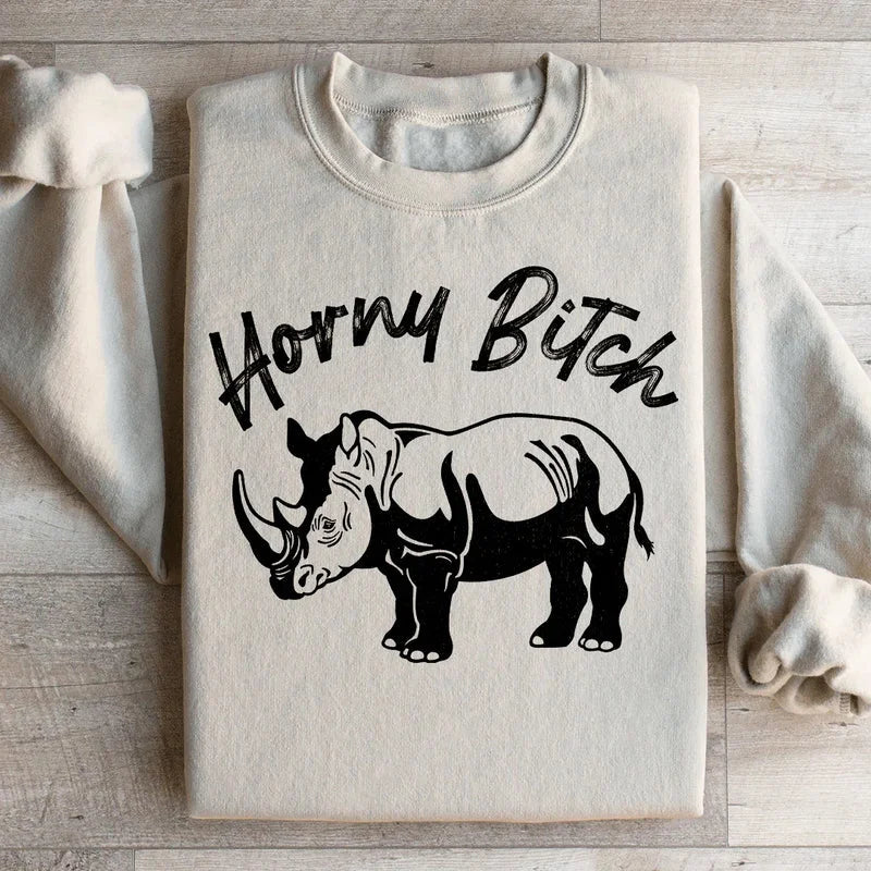 Horny B Sweatshirt – Funny Graphic Pullover for Bold Statement
