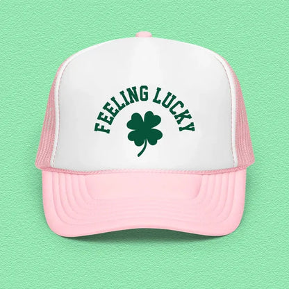 Feeling Lucky Trucker Hat – Fun Adjustable Mesh Cap