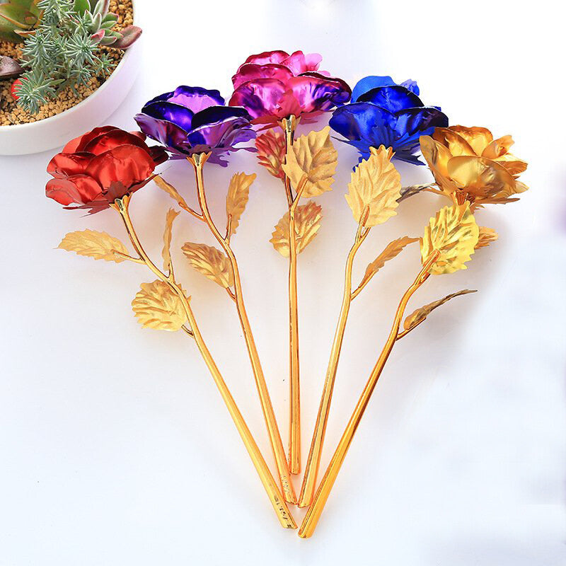 24K Gold Dipped Foil Rose – Luxury Gift Bouquet for Valentine’s Day, Mom, Wife, Girlfriend, Birthday & Anniversary