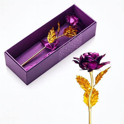 Gold Plated Rose Flower Birthday Romantic Valentine's Day /Mother's Day Gift