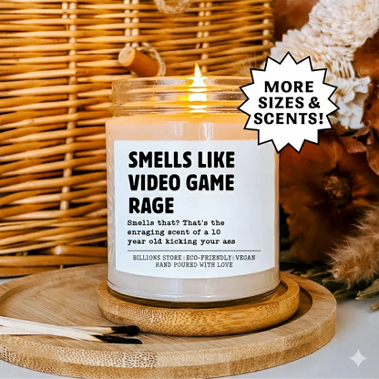 Smells Like Video Game Rage Candle – Funny Gamer Gift