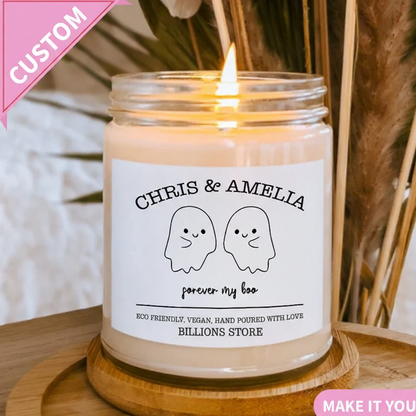 Personalized Couples Candle – Custom Romantic Gift for Him & Her