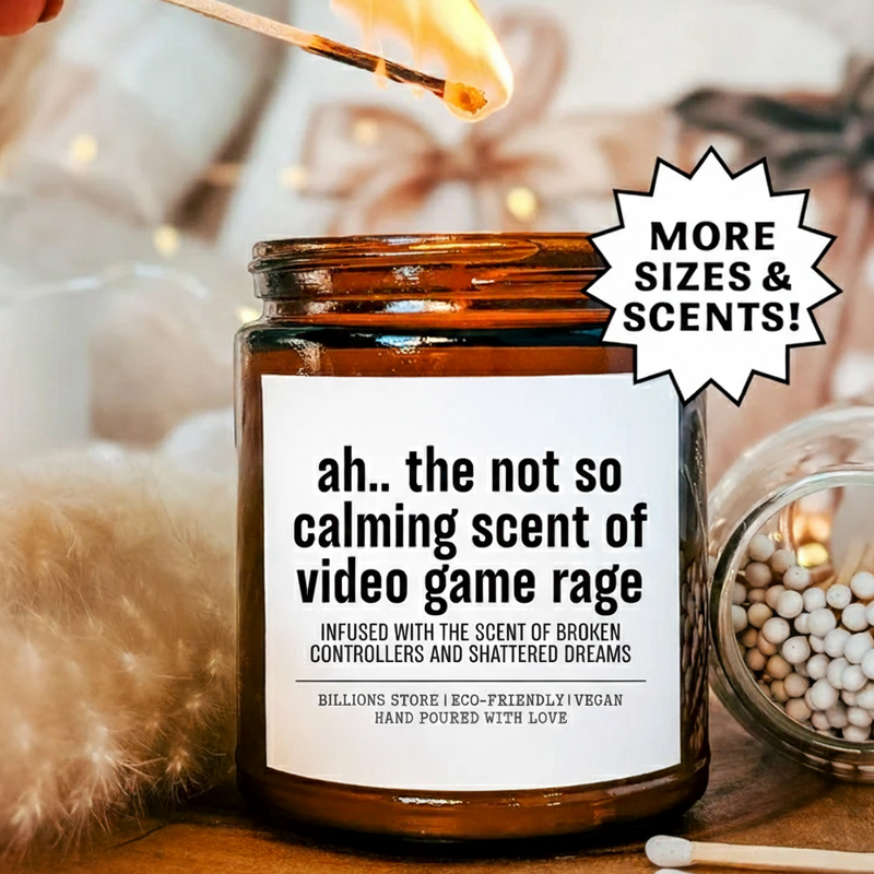 Funny Gamer Candle – Smells Like Video Games & Chaos | Gamer Gift