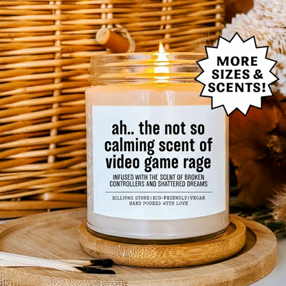 Funny Gamer Candle – Smells Like Video Games & Chaos | Gamer Gift