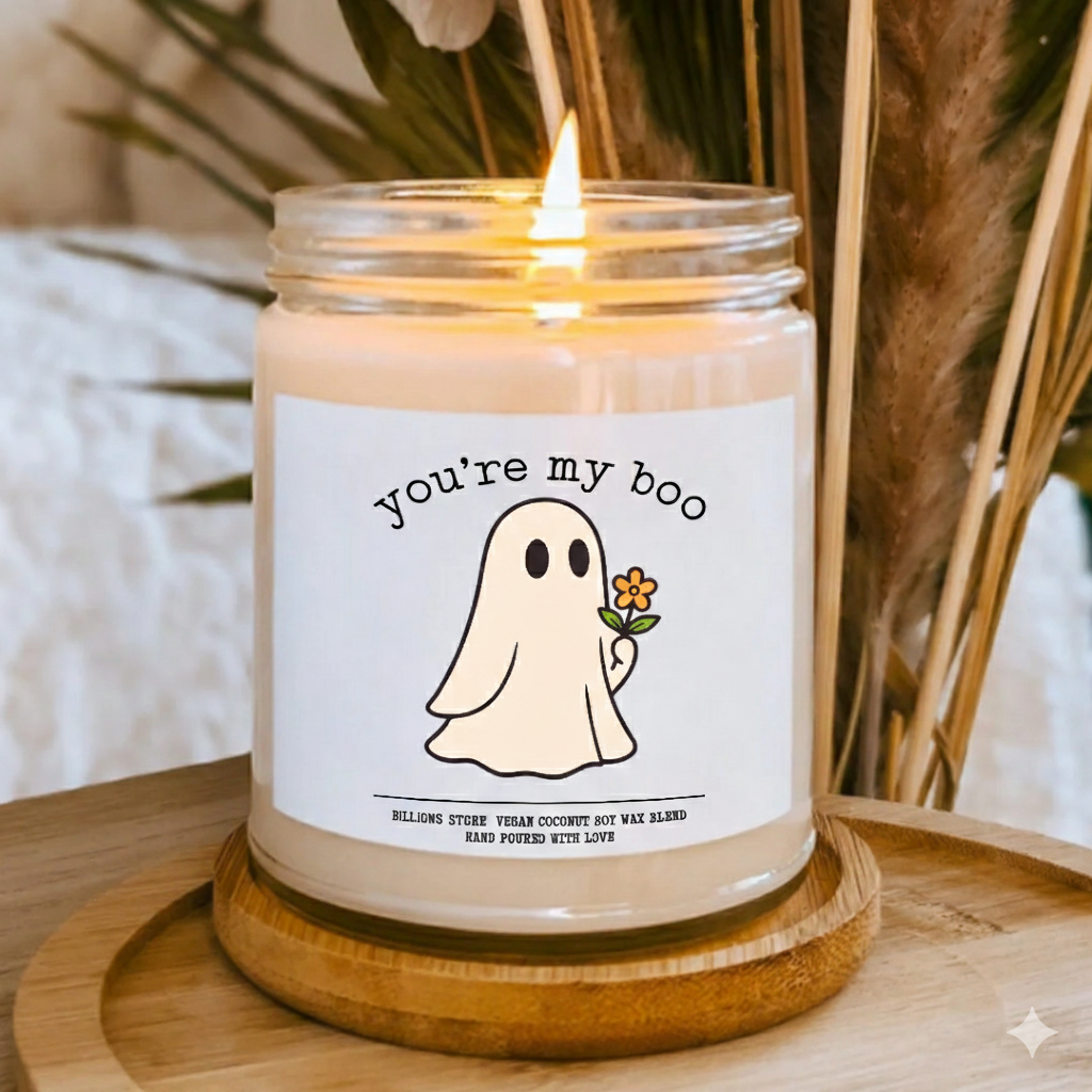 You’re My Boo” Halloween Candle – Cute Spooky Gift Candle