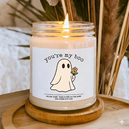 You’re My Boo” Halloween Candle – Cute Spooky Gift Candle