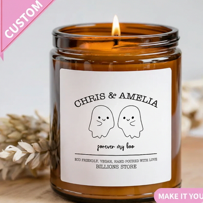 Personalized Couples Candle – Custom Romantic Gift for Him & Her