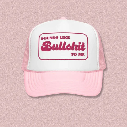 Sounds Like BS Trucker Hat – Funny Statement Mesh Cap