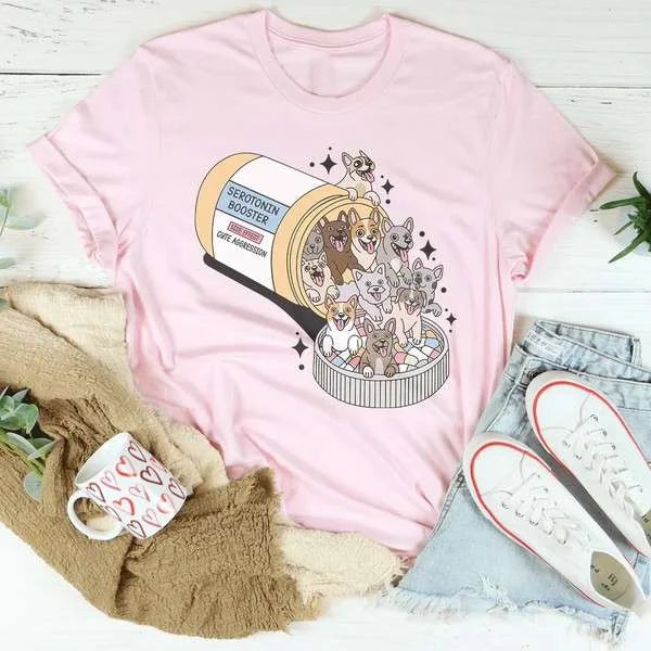 Dogs Happy Pills Tee