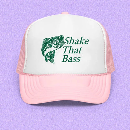 Shake That Bass Trucker Hat – Funny Music Statement Cap