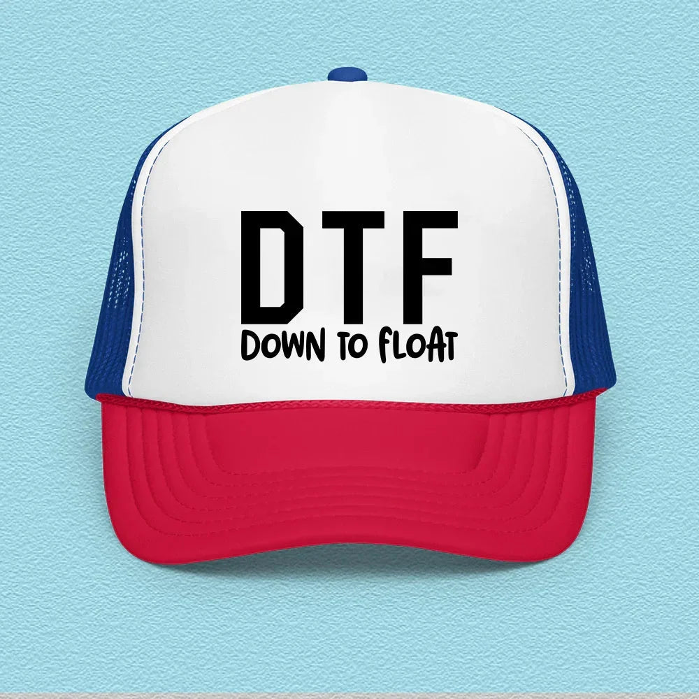DTF Down To Float Trucker Hat – Cool Casual Snapback Cap
