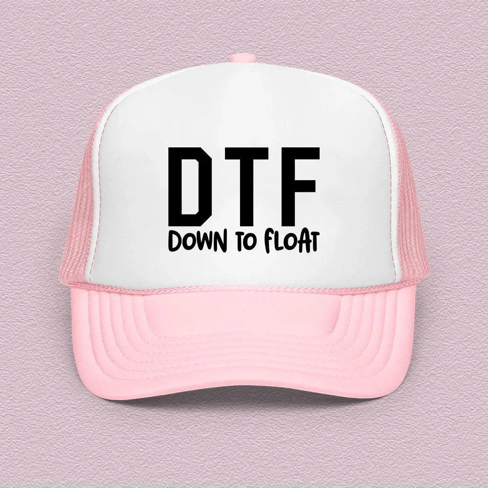 DTF Down To Float Trucker Hat – Cool Casual Snapback Cap