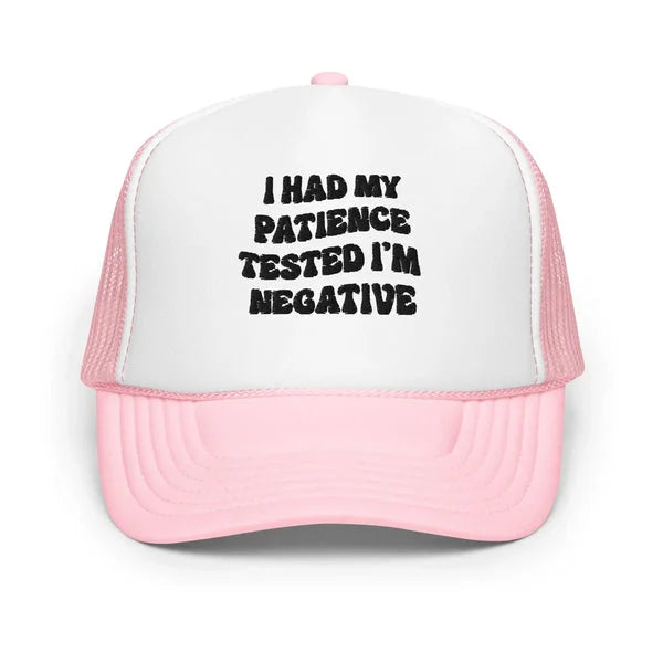 I Had Patience Trucker Hat – Funny Slogan Mesh Cap