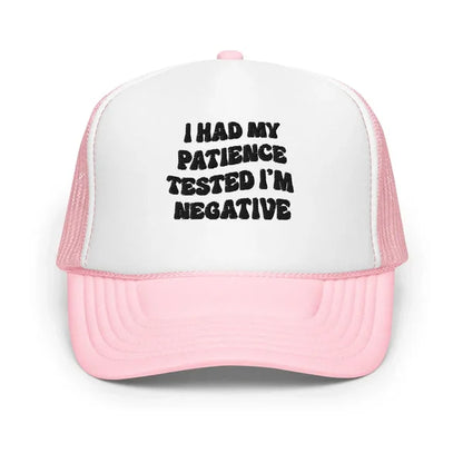 I Had Patience Trucker Hat – Funny Slogan Mesh Cap