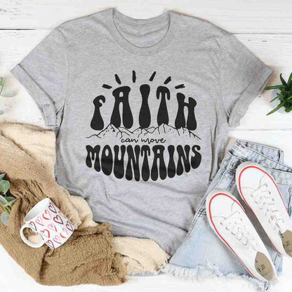 Faith Can Move Mountains – Christian Faith Graphic Tee