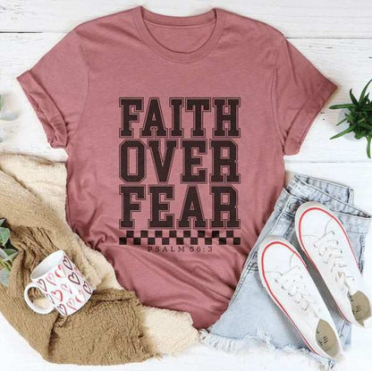 Faith Over Fear – Christian Faith Graphic Tee
