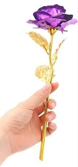 Gold Plated Rose Flower Birthday Romantic Valentine's Day /Mother's Day Gift
