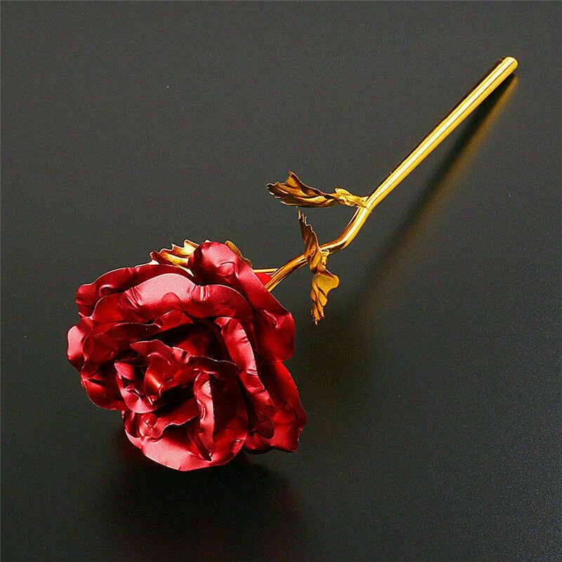 24K Gold Dipped Foil Rose – Luxury Gift Bouquet for Valentine’s Day, Mom, Wife, Girlfriend, Birthday & Anniversary
