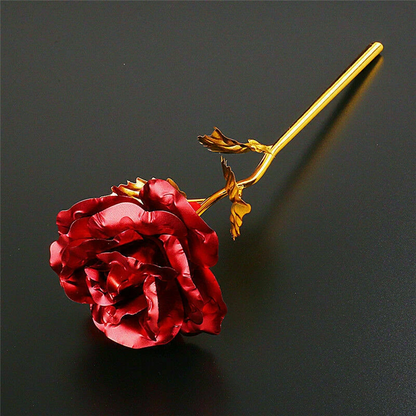 24K Gold Dipped Foil Rose – Luxury Gift Bouquet for Valentine’s Day, Mom, Wife, Girlfriend, Birthday & Anniversary