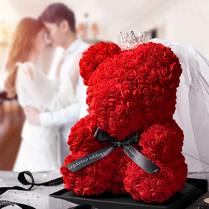 Teddy Bear with Gift Box – Romantic Valentine’s, Birthday & Anniversary Gift for Women, Girlfriend, Wife