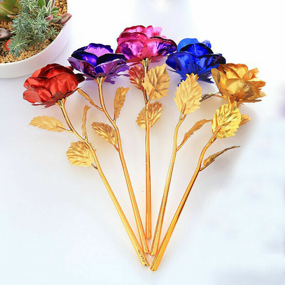 24K Gold Dipped Foil Rose – Luxury Gift Bouquet for Valentine’s Day, Mom, Wife, Girlfriend, Birthday & Anniversary