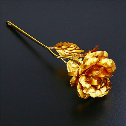 24K Gold Dipped Foil Rose – Luxury Gift Bouquet for Valentine’s Day, Mom, Wife, Girlfriend, Birthday & Anniversary