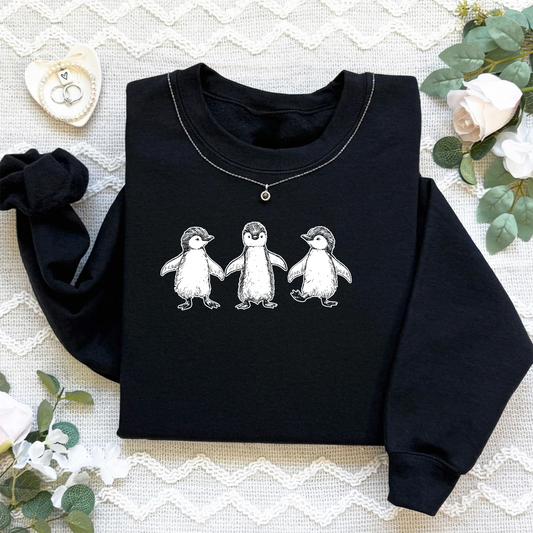 Dancing Penguin Sweatshirt – Cute Cozy Gift for Animal Lovers