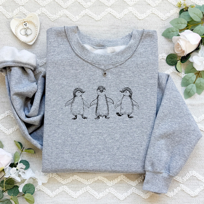 Dancing Penguin Sweatshirt – Cute Cozy Gift for Animal Lovers