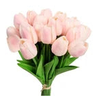 Artificial Tulips Bundle, 10 Pack Real Touch for Wedding, Home, Party & Festival Decor