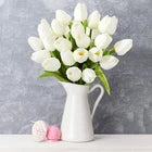 Artificial Tulips Bundle, 10 Pack Real Touch for Wedding, Home, Party & Festival Decor