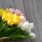 Artificial Tulips Bundle, 10 Pack Real Touch for Wedding, Home, Party & Festival Decor