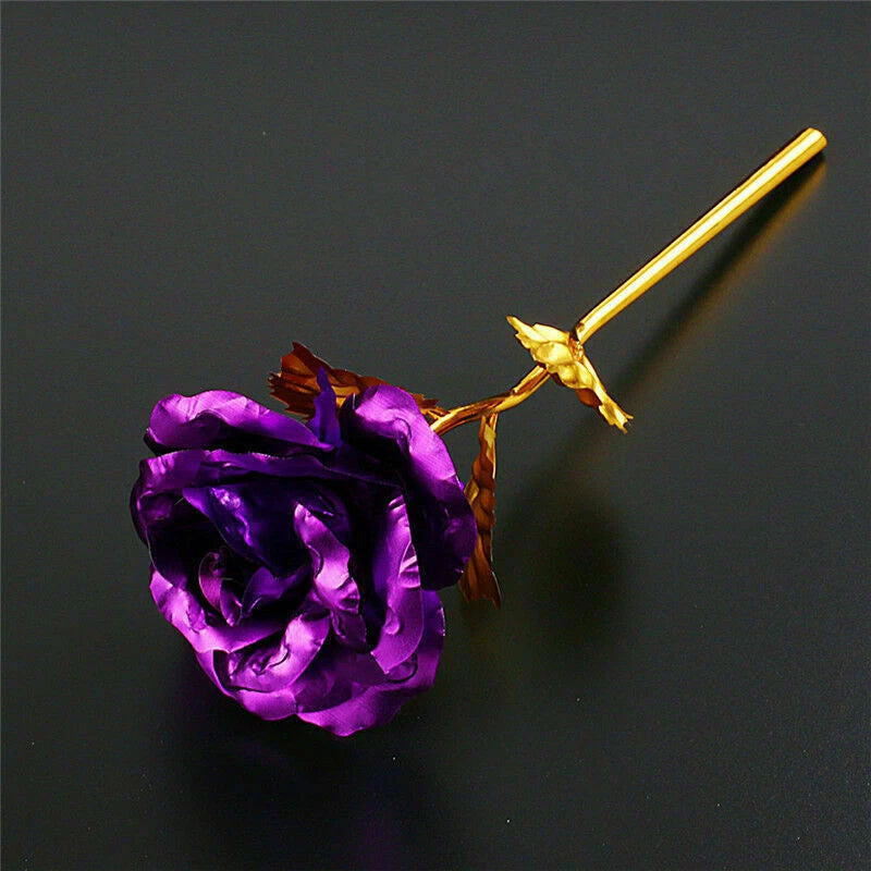 Gold Plated Rose Flower Birthday Romantic Valentine's Day /Mother's Day Gift