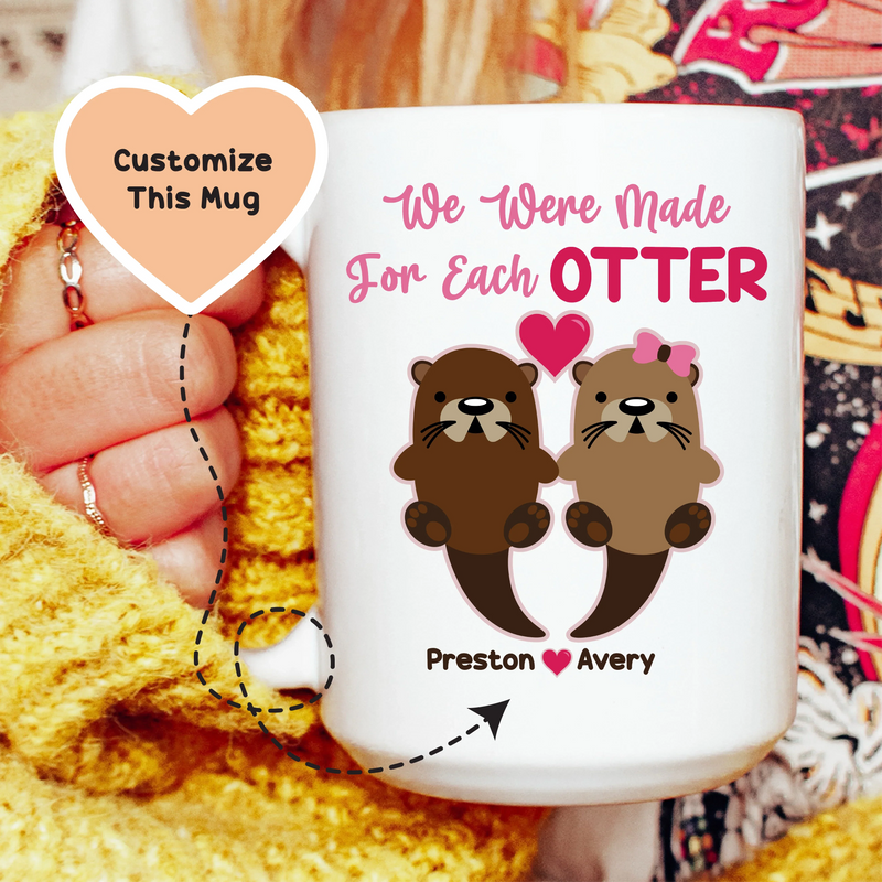 “We Were Made for Each Other” Custom Couples Mug – Romantic Gift